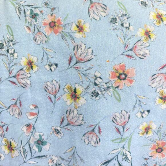 DREW Maggie Floral Wrap Dress Sz L Blue Ruffles Flounce Spring Cottagecore NWT - Picture 9 of 12